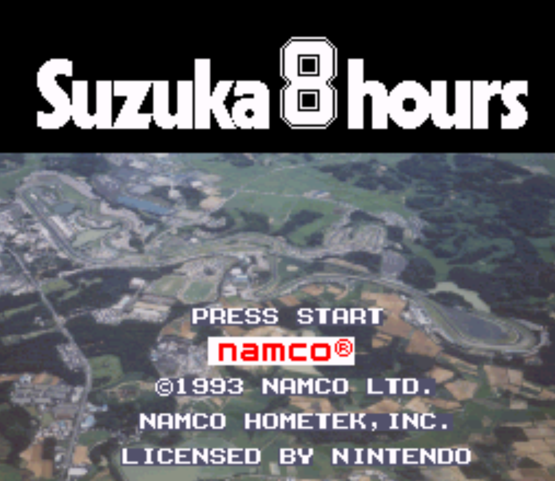 Suzuka 8 Hours Title Screen